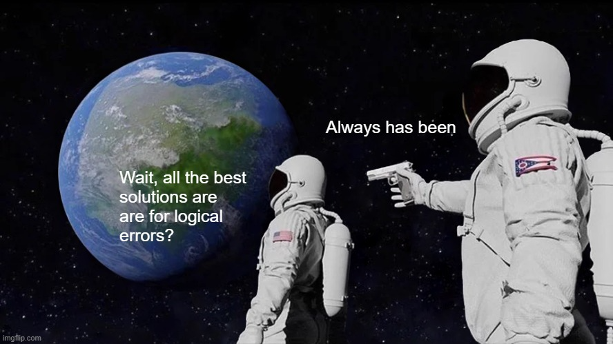 You and me in space.